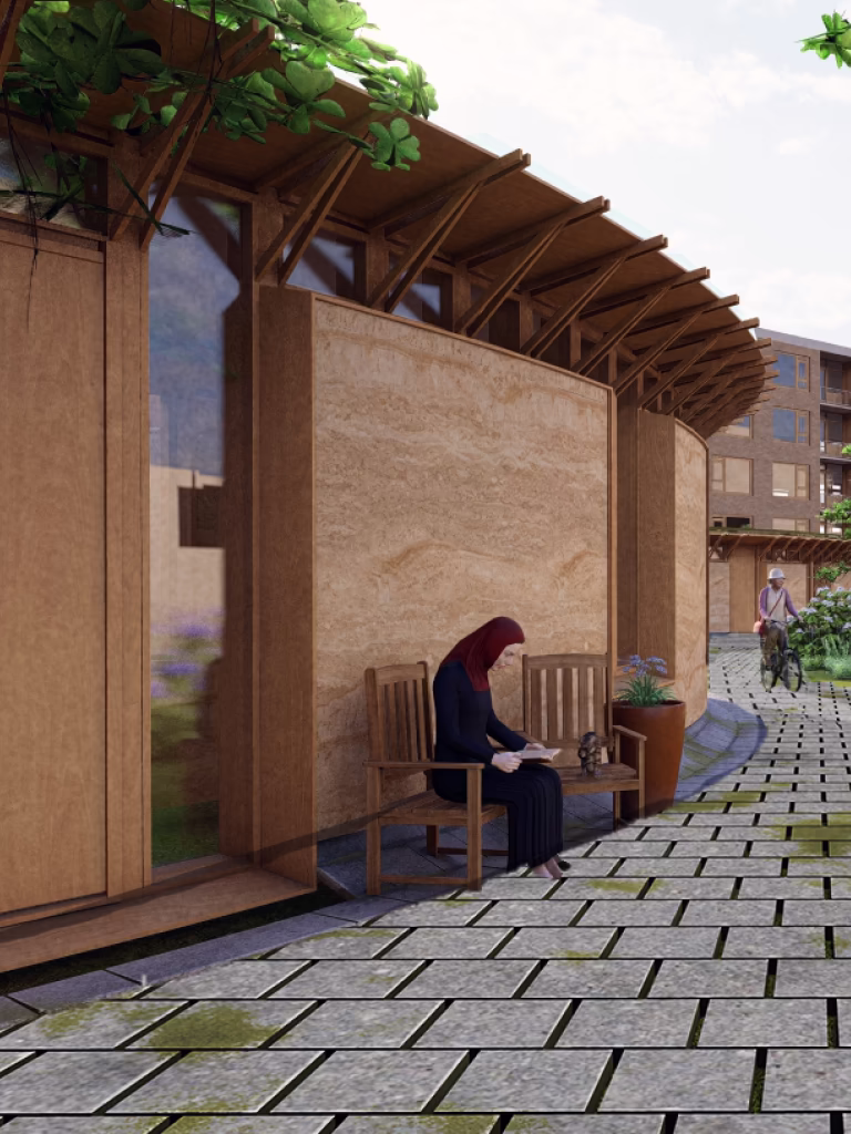 Street view render of Gaia