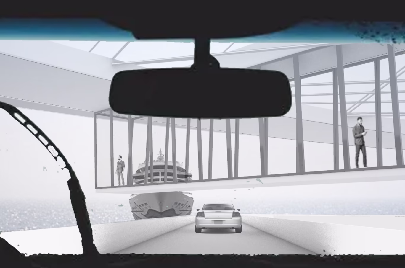 View of The Terminal from a car.