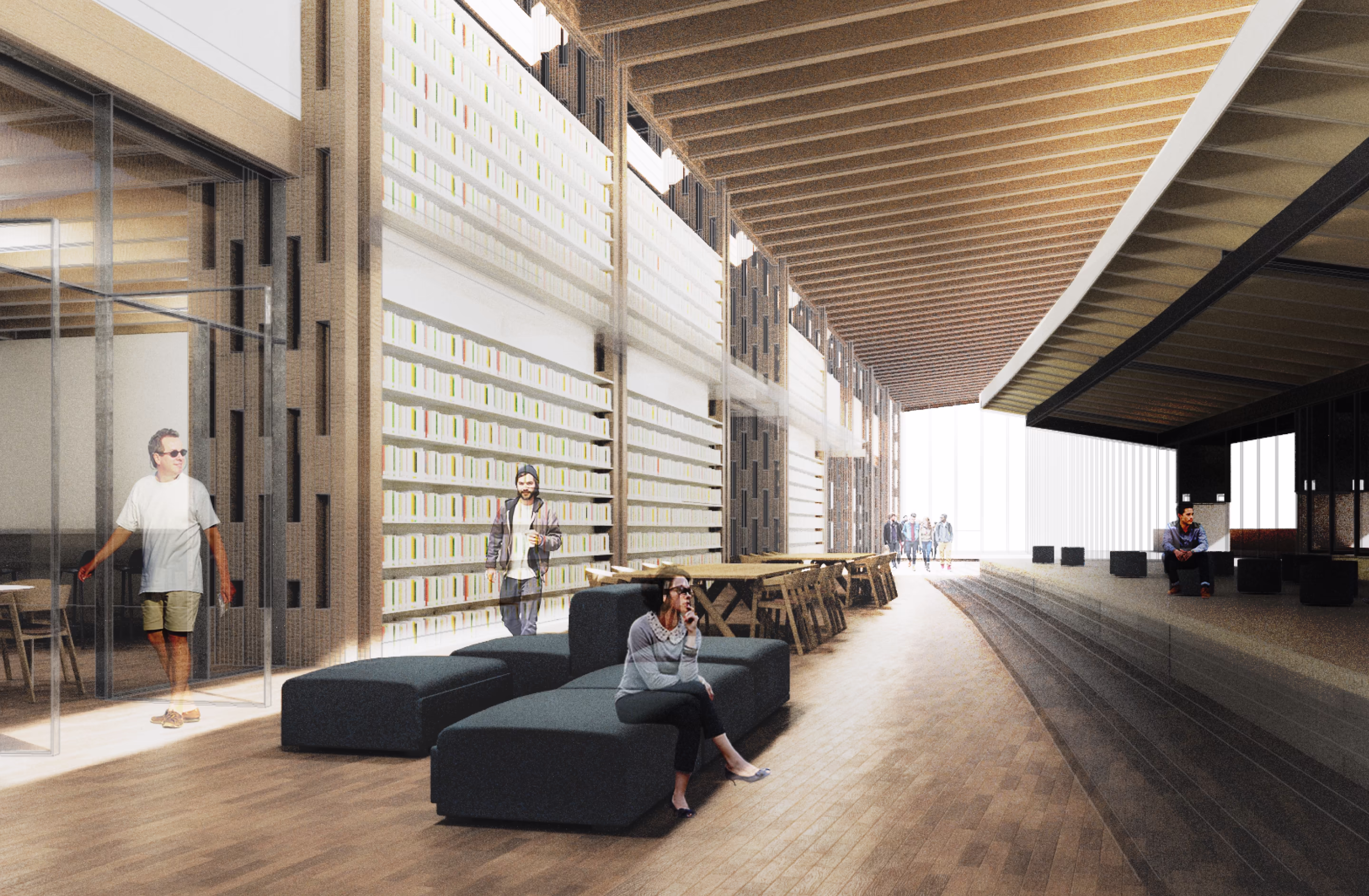 Render of the inside of the Be water, my friend project