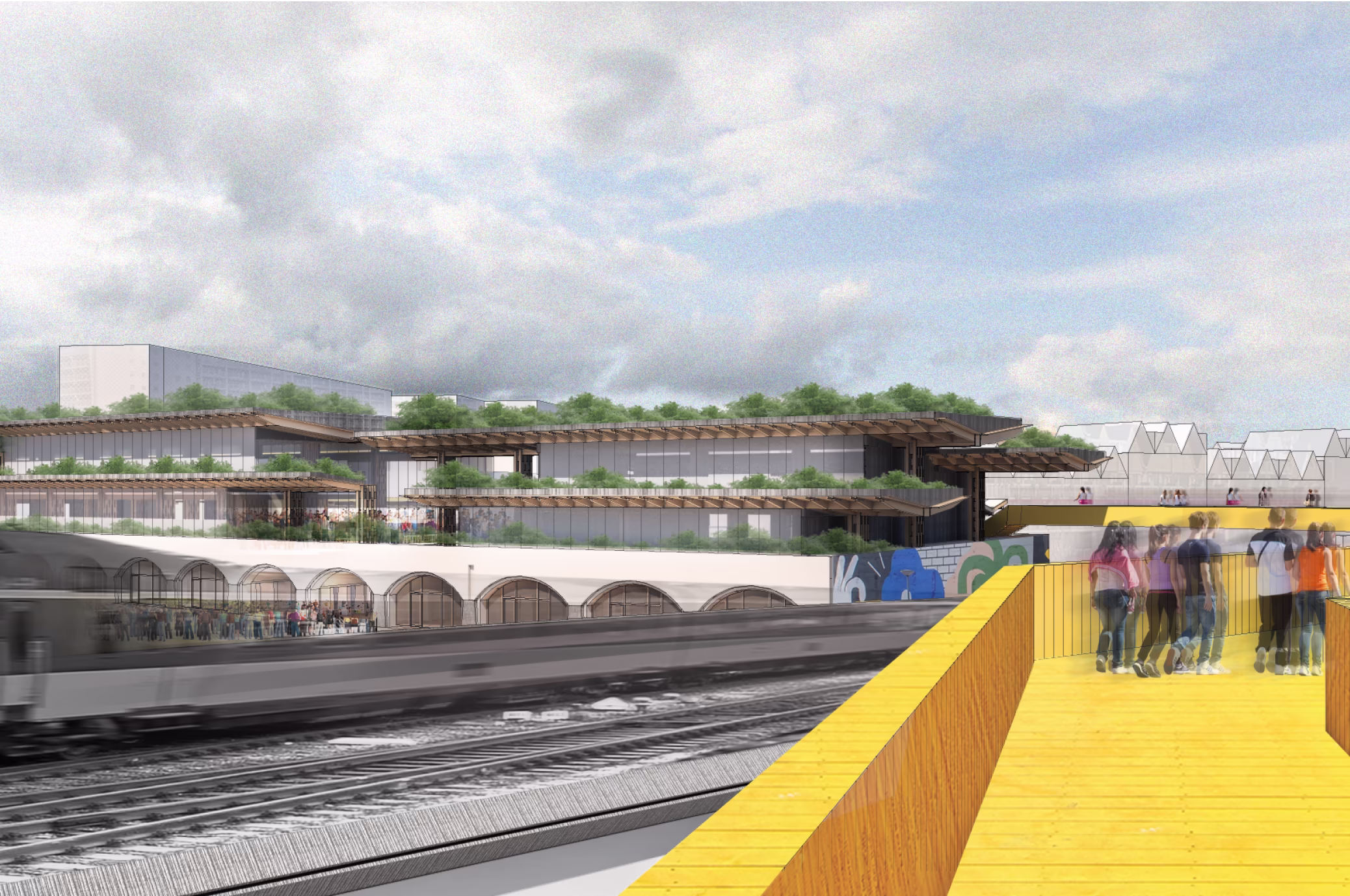 Render of the inside of Be water, my friend project